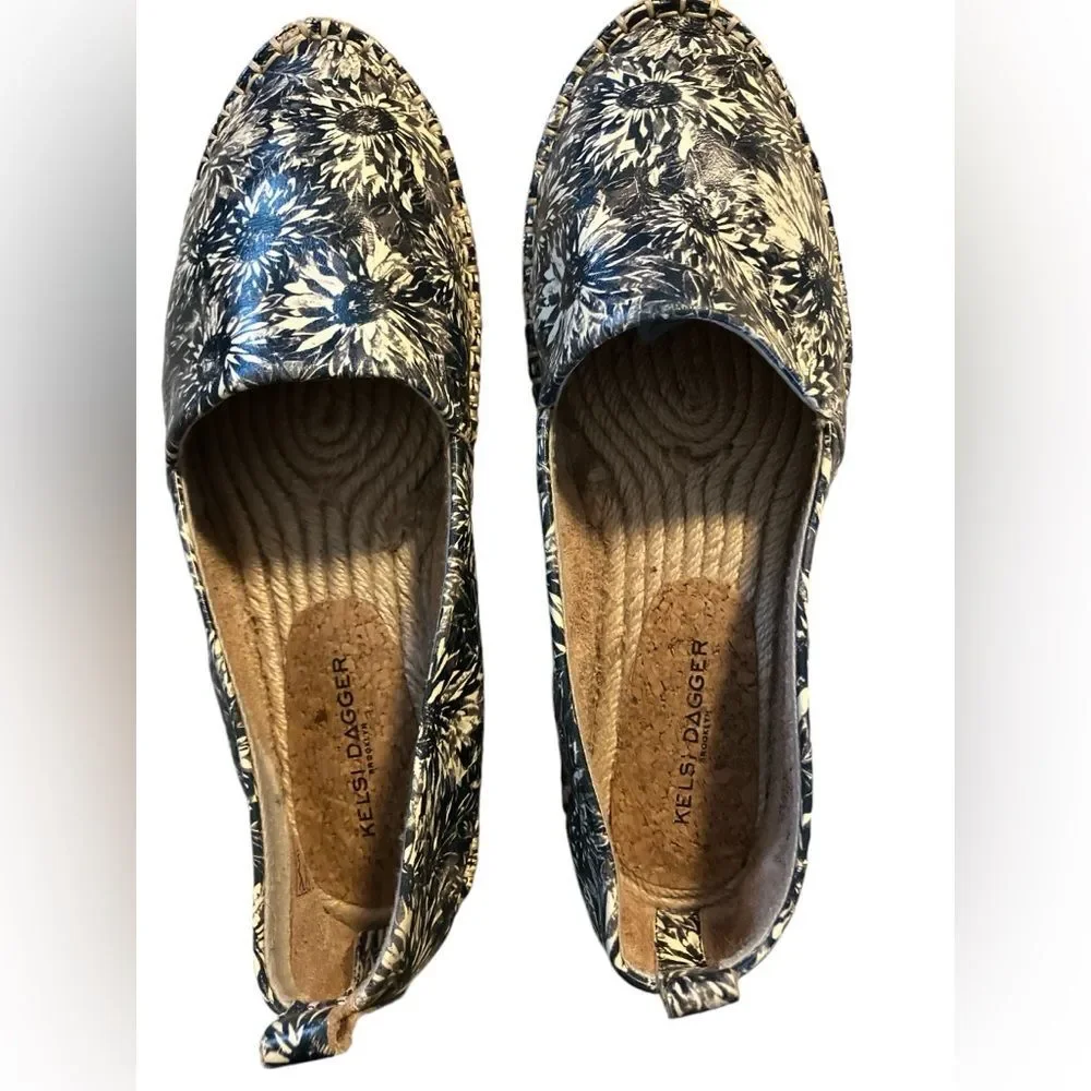 Kelsi Dagger Brooklyn Juniper Espadrille Size 9